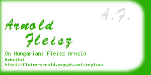 arnold fleisz business card